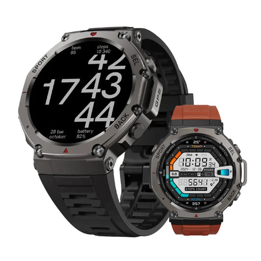 Montre Connectée – GPS Sport, Fréquence Cardiaque, Oxygène, Appels Bluetooth, Écran AMOLED 1.43", Étanche 5ATM
