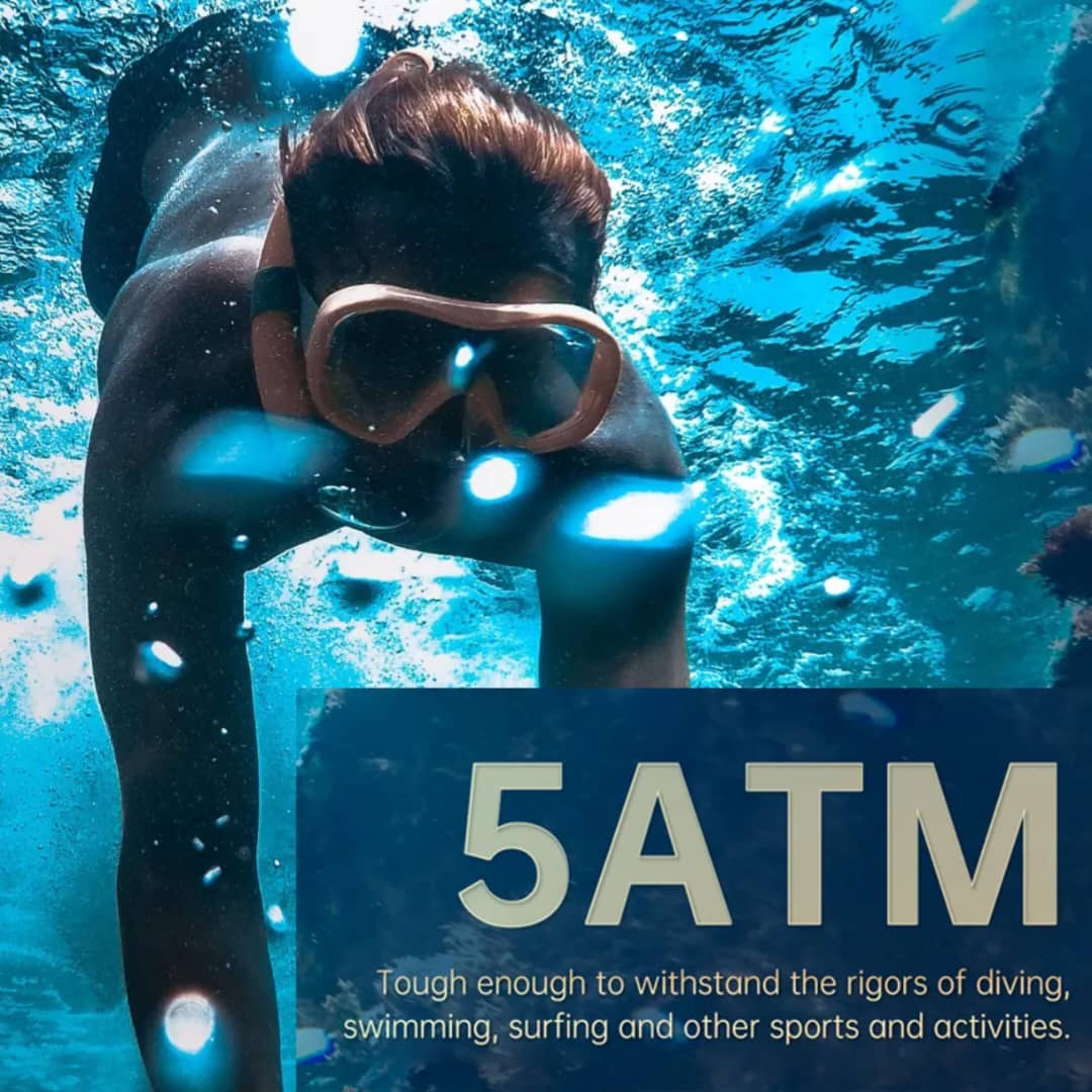 Montre Connectée – GPS Sport, Fréquence Cardiaque, Oxygène, Appels Bluetooth, Écran AMOLED 1.43", Étanche 5ATM